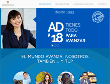 Tablet Screenshot of admision.santiago.ulagos.cl