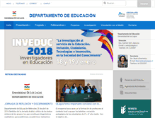 Tablet Screenshot of educacion.ulagos.cl